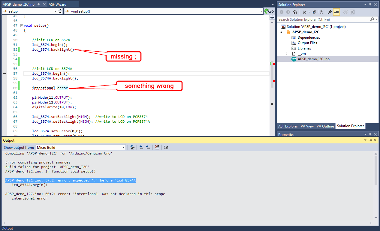 Direct jump to compiler errors in Visual Micro for Atmel Studio